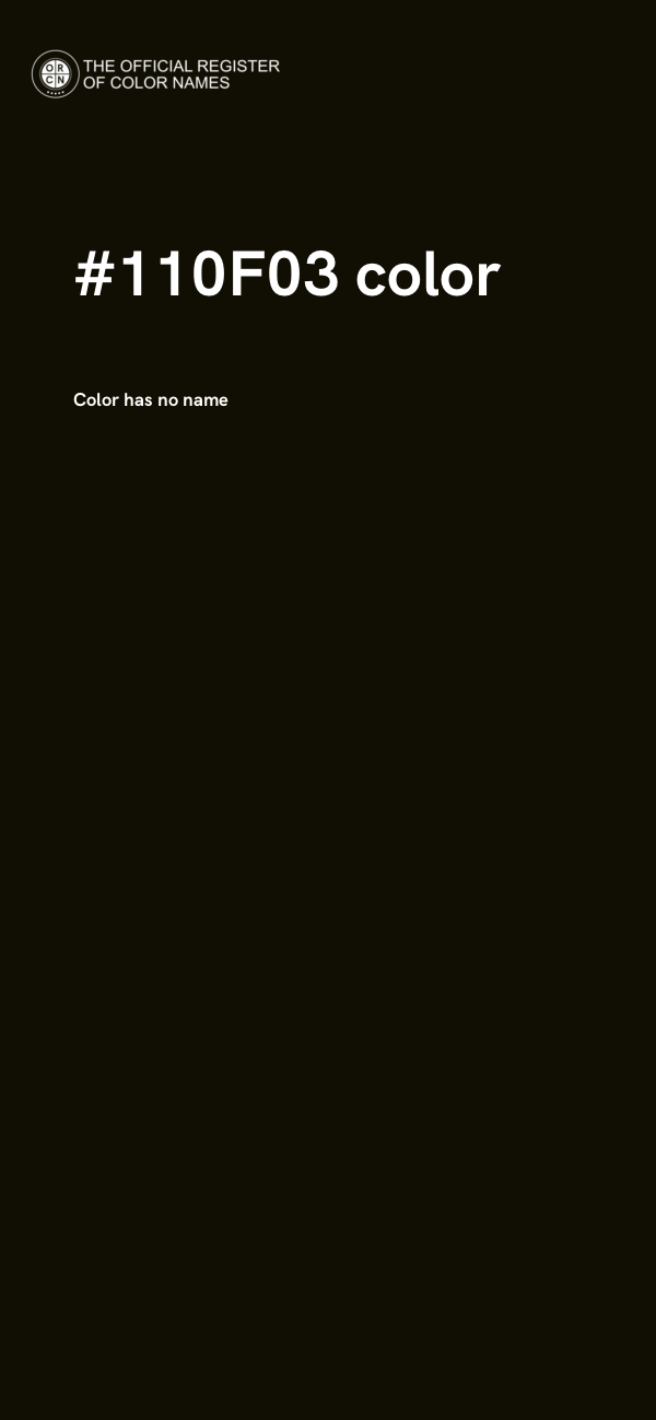 #110F03 color image