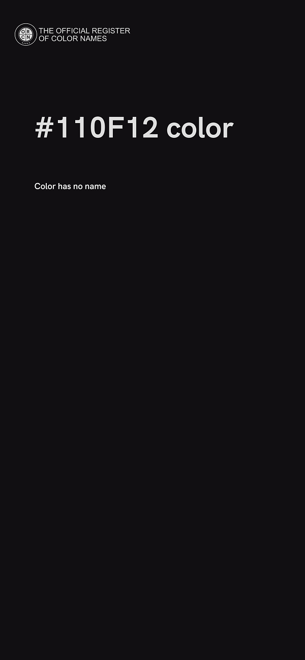 #110F12 color image