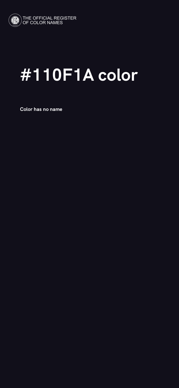 #110F1A color image