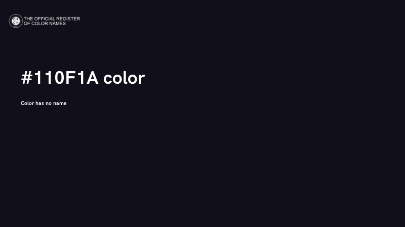 #110F1A color image
