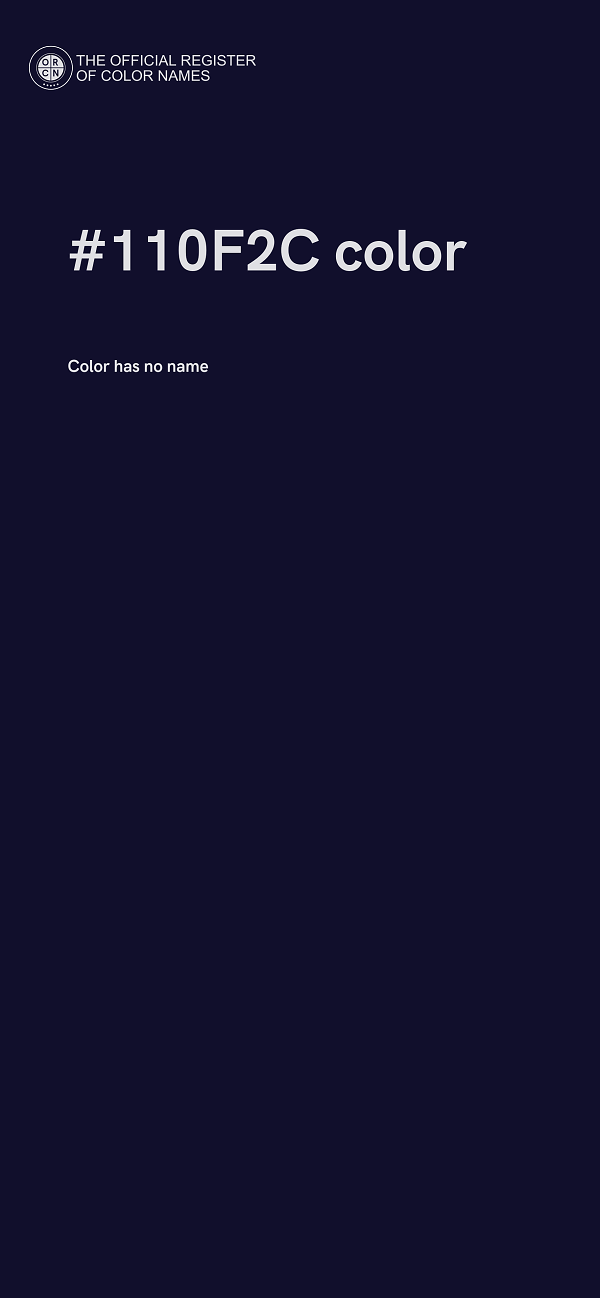 #110F2C color image