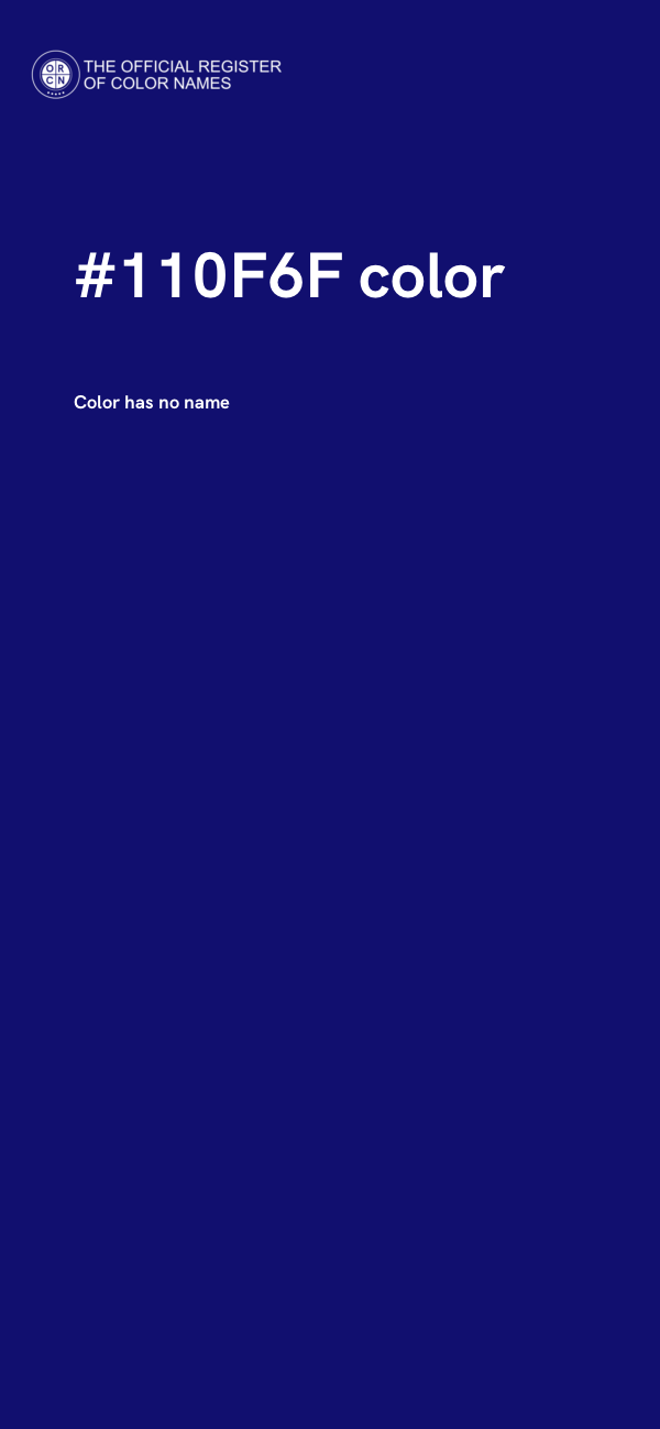 #110F6F color image