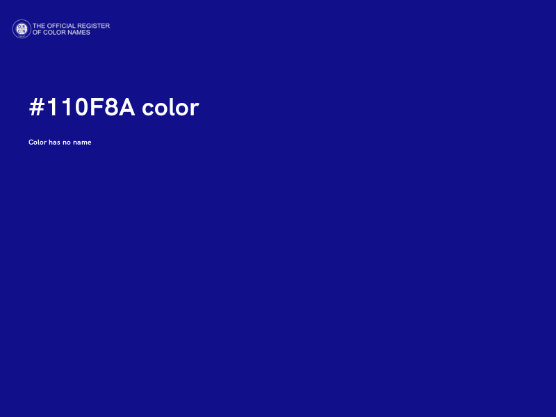 #110F8A color image