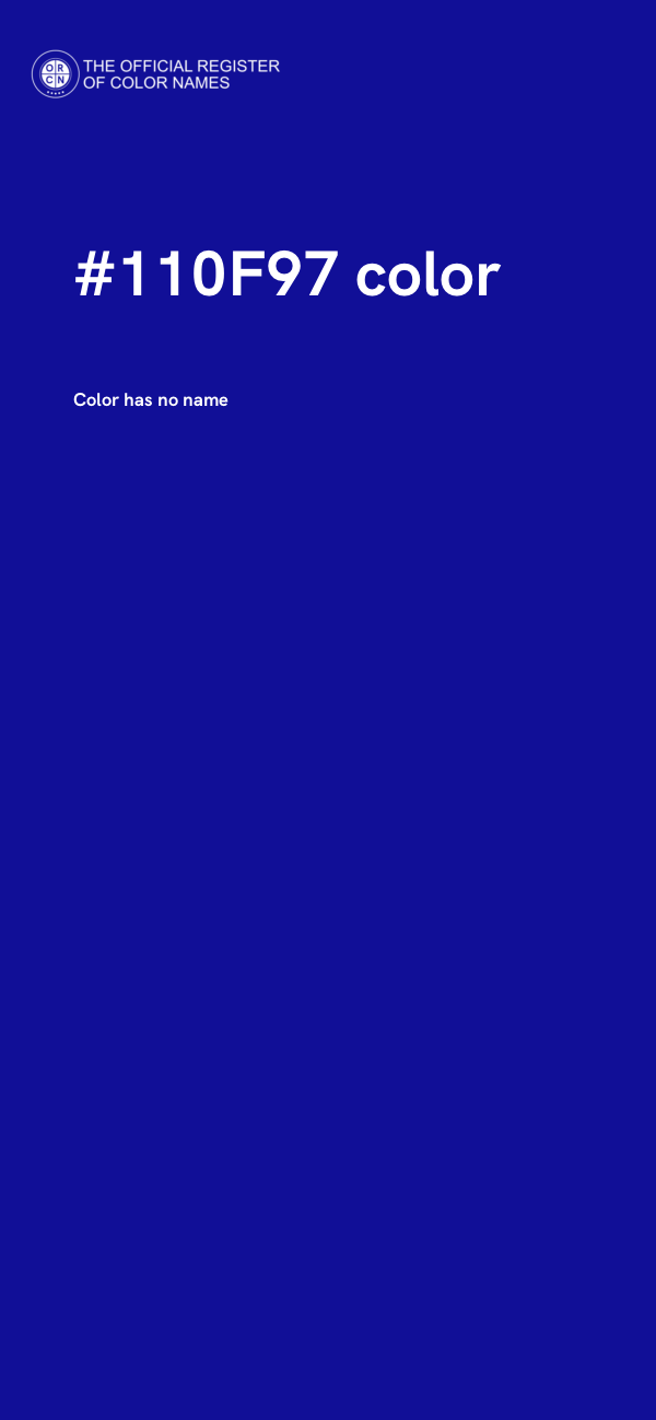 #110F97 color image