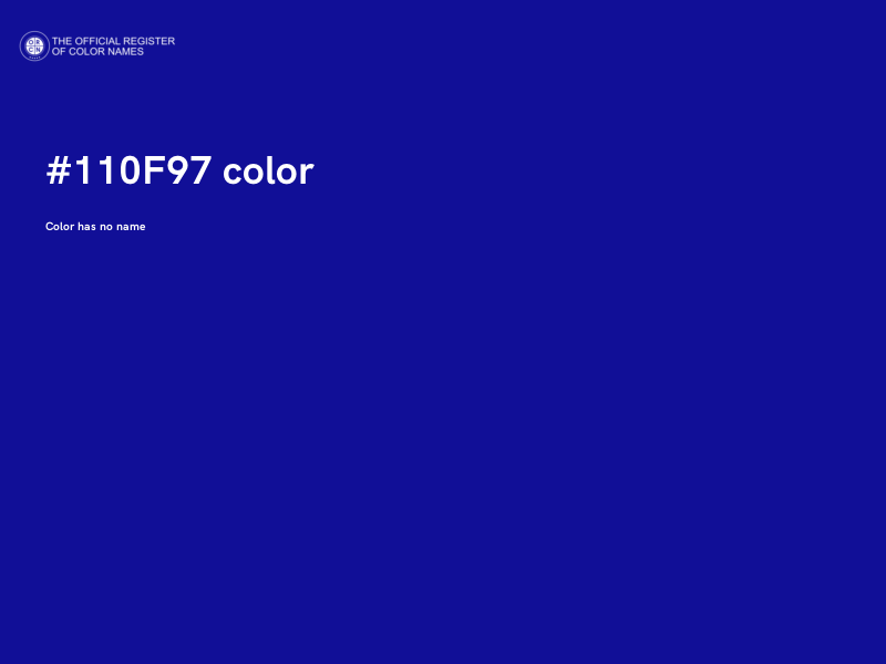 #110F97 color image