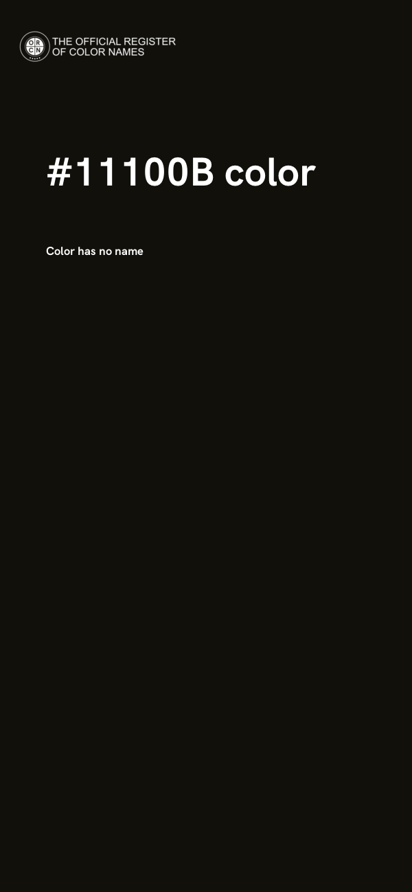 #11100B color image