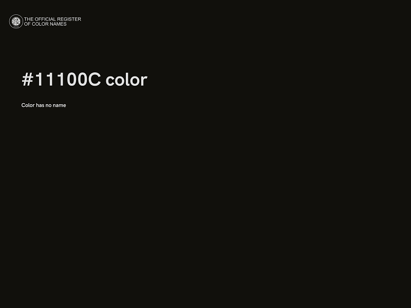 #11100C color image