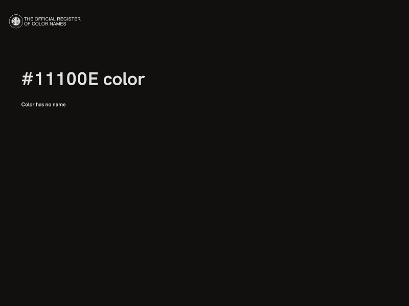 #11100E color image