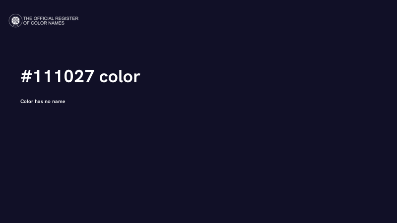 #111027 color image