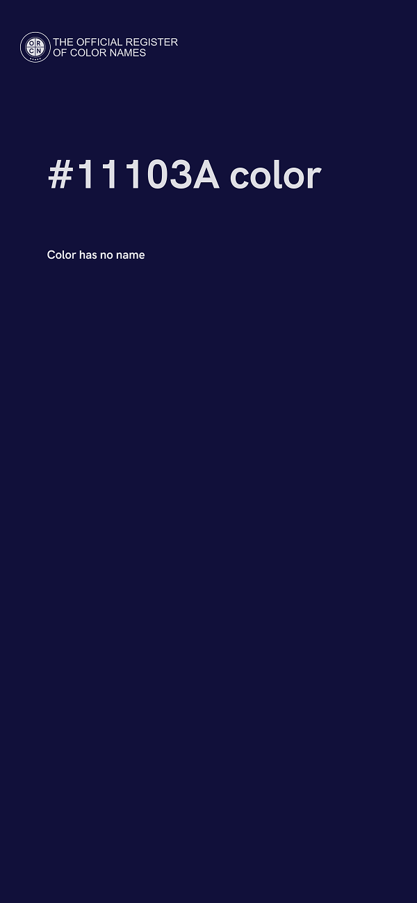#11103A color image