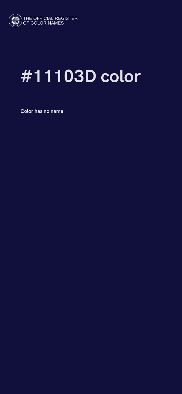 #11103D color image