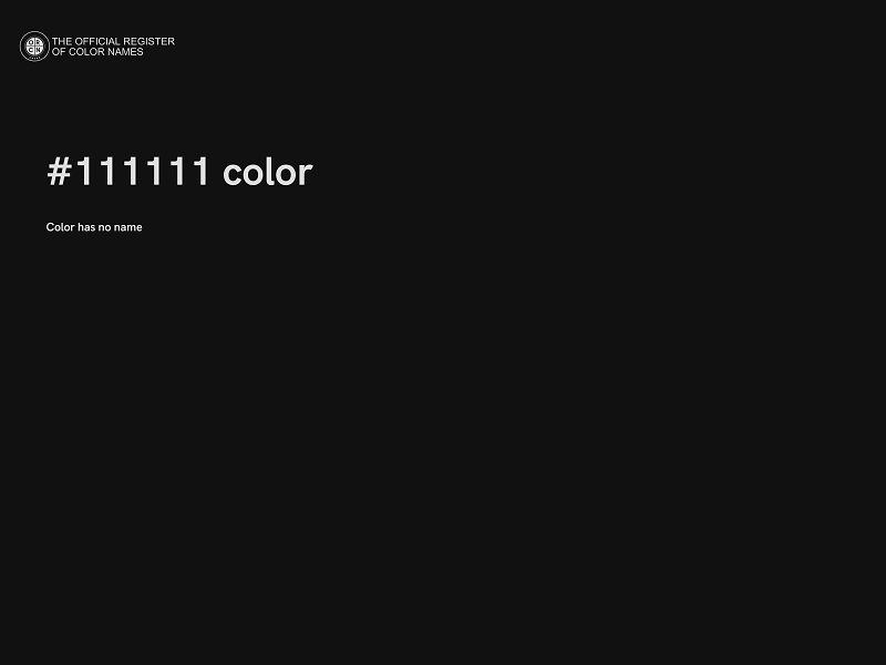 #111111 color image