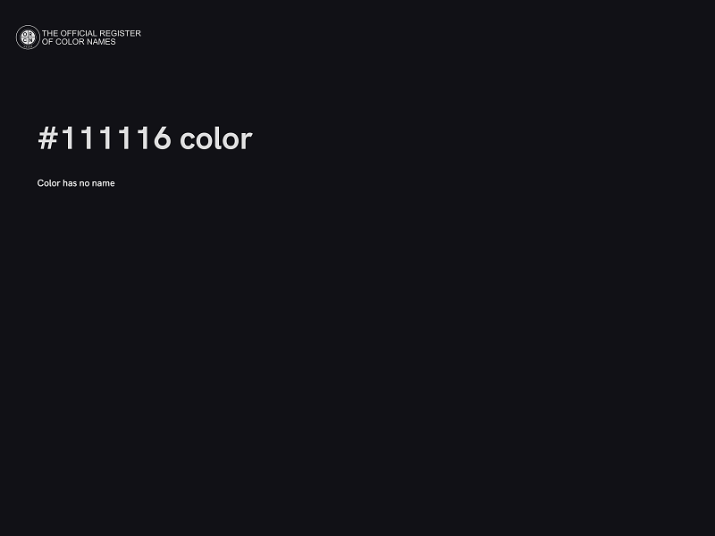 #111116 color image
