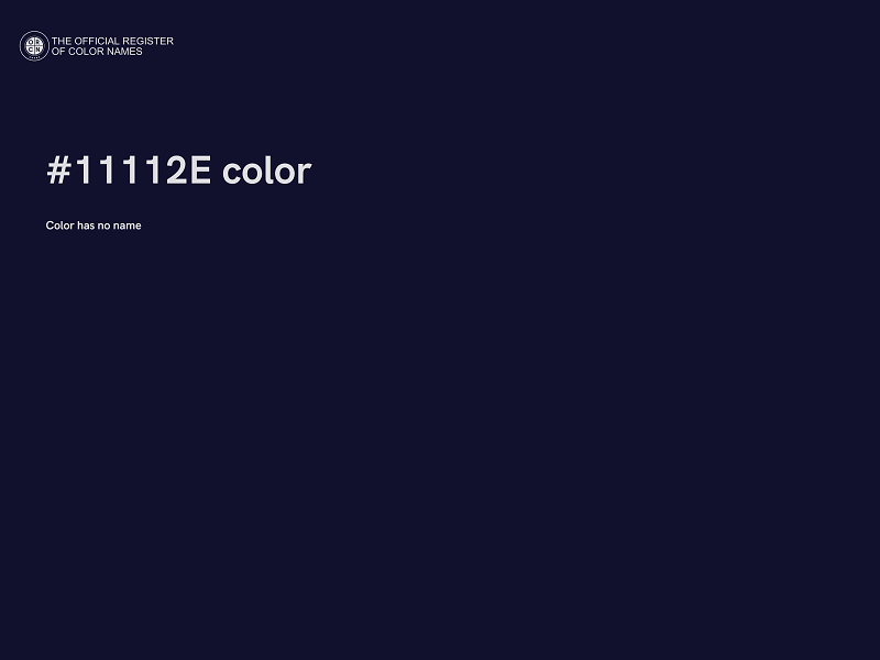 #11112E color image