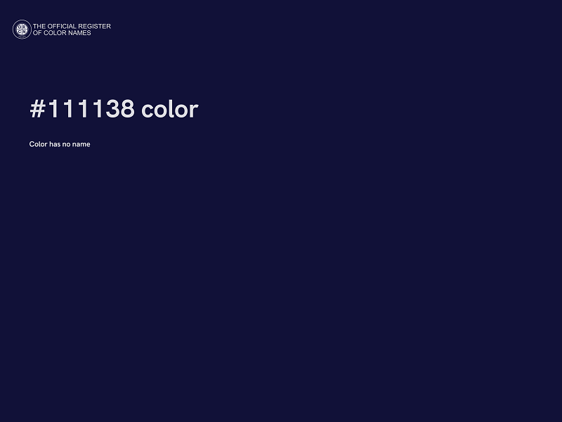 #111138 color image