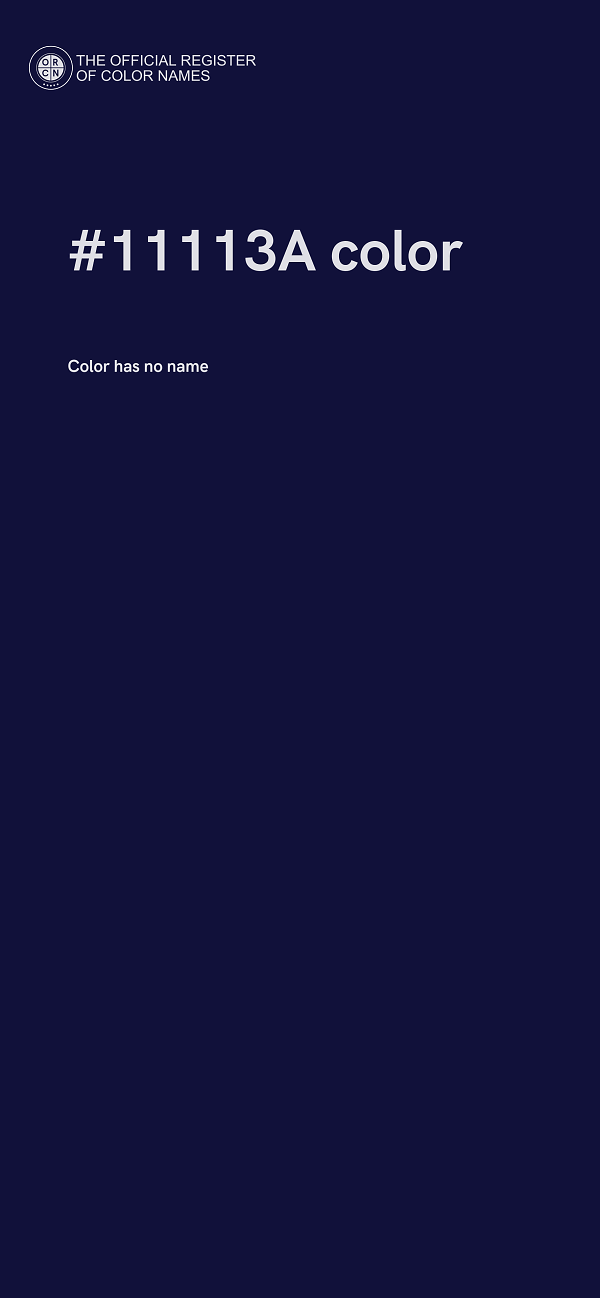 #11113A color image