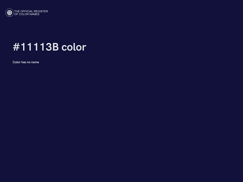 #11113B color image