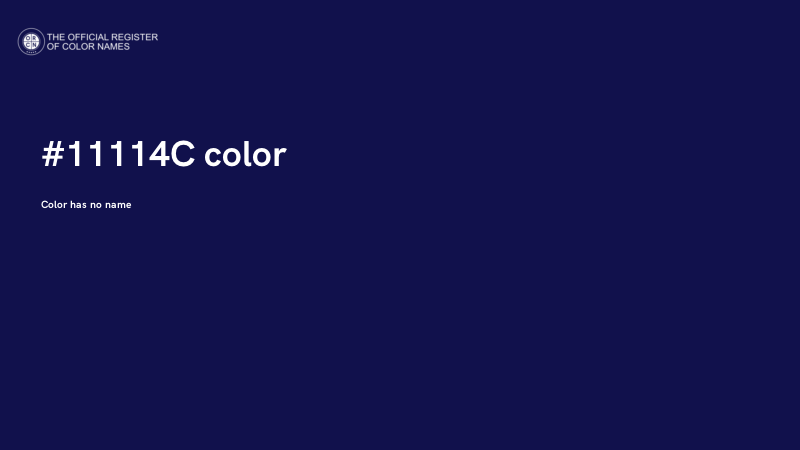 #11114C color image