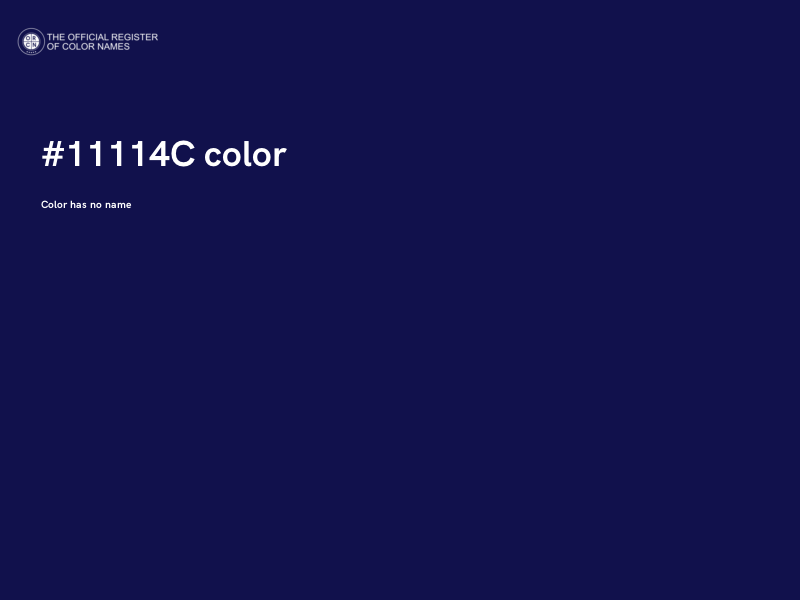 #11114C color image