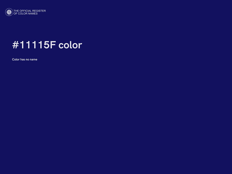 #11115F color image