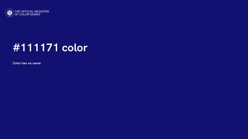 #111171 color image
