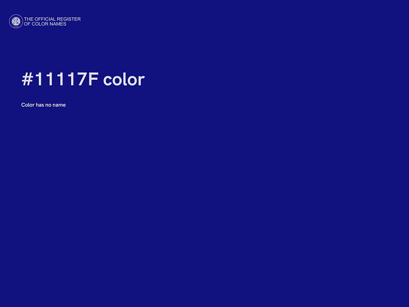 #11117F color image