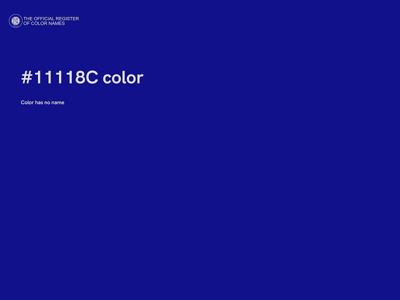 #11118C color image