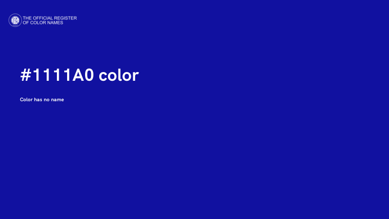 #1111A0 color image
