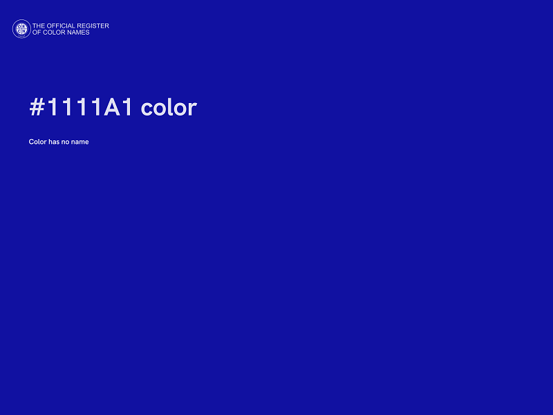 #1111A1 color image