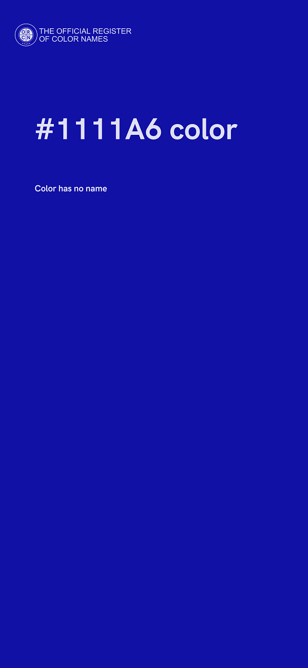 #1111A6 color image