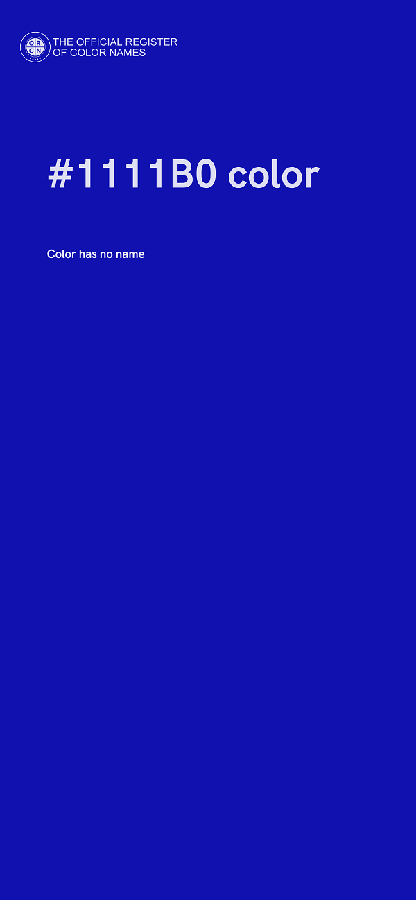#1111B0 color image