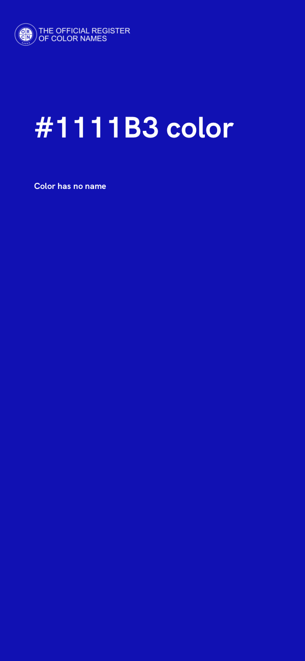 #1111B3 color image
