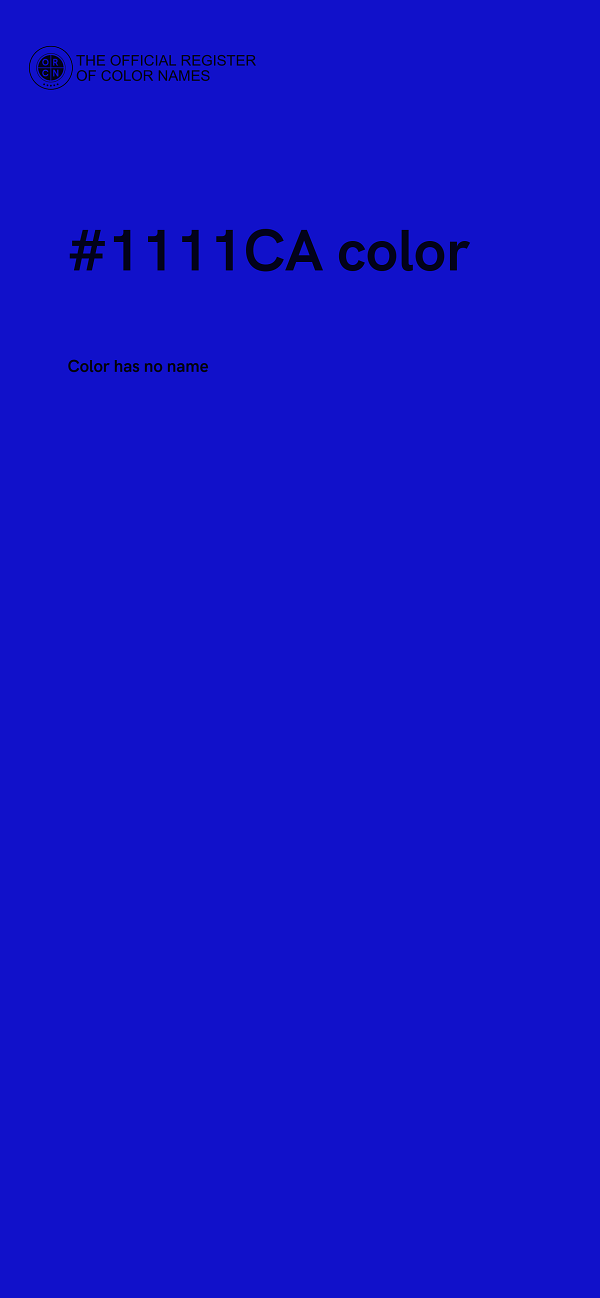 #1111CA color image