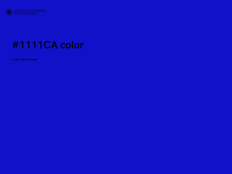 #1111CA color image