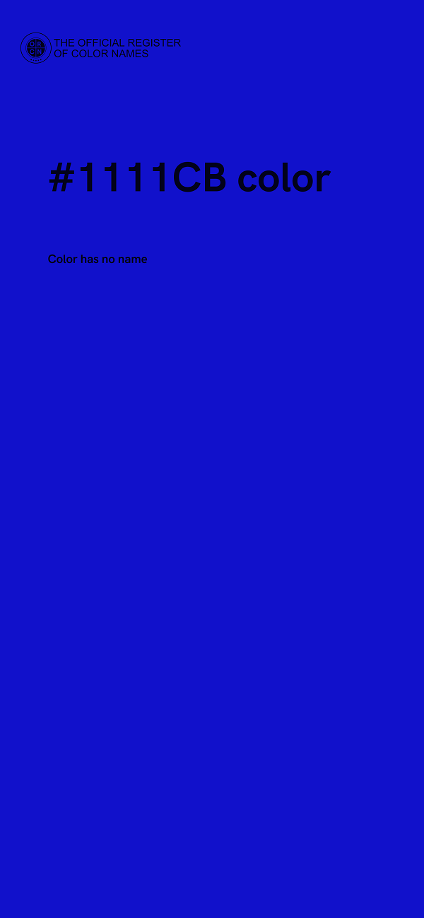 #1111CB color image
