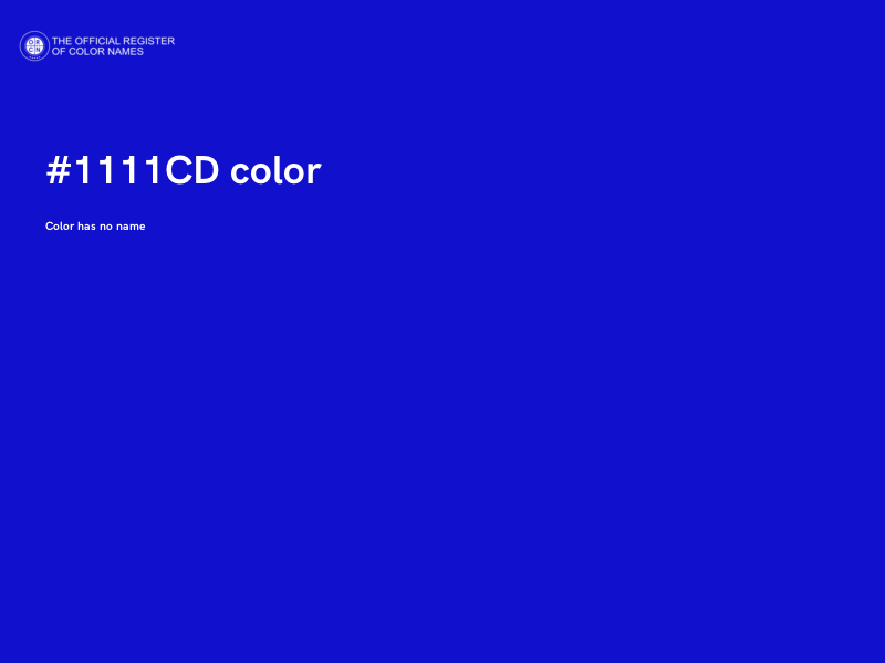 #1111CD color image