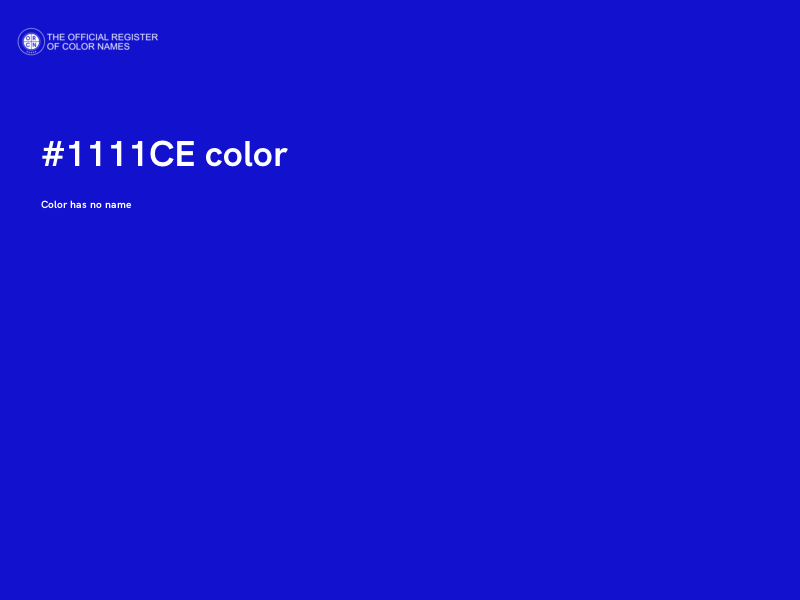 #1111CE color image