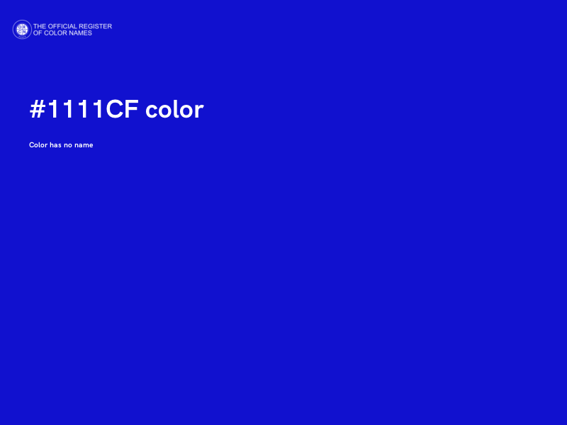 #1111CF color image