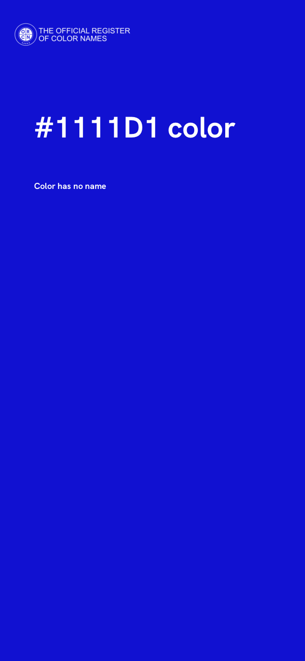 #1111D1 color image