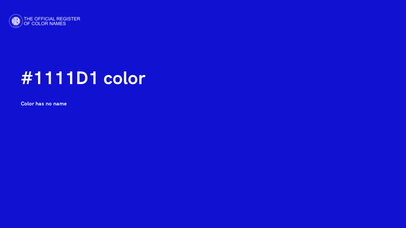 #1111D1 color image