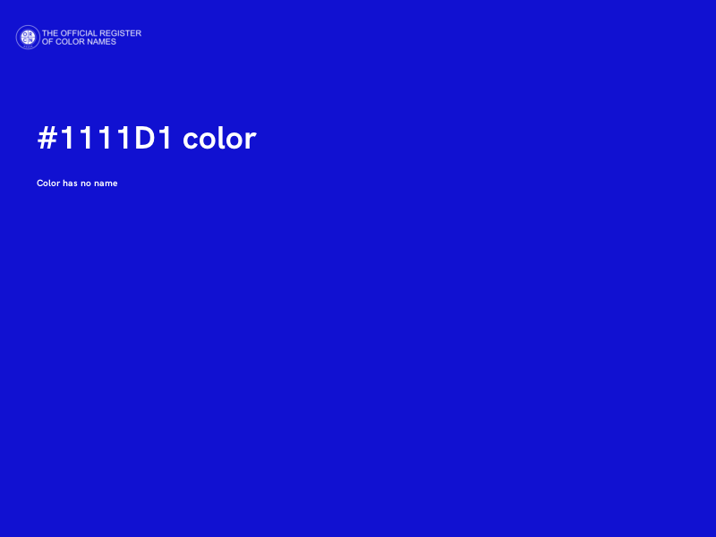 #1111D1 color image