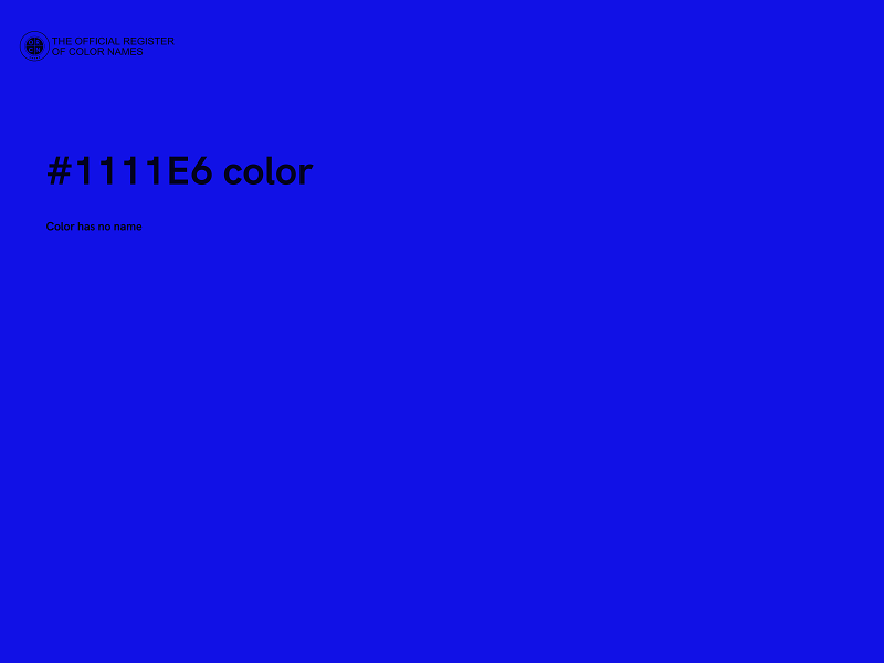 #1111E6 color image