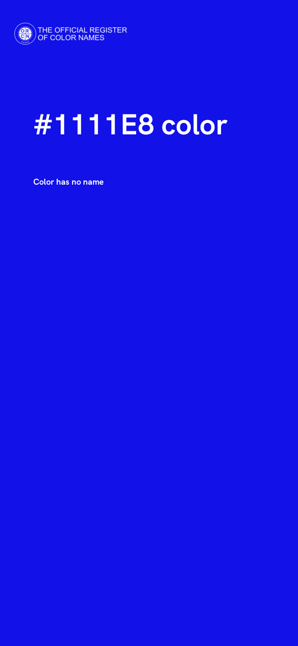 #1111E8 color image