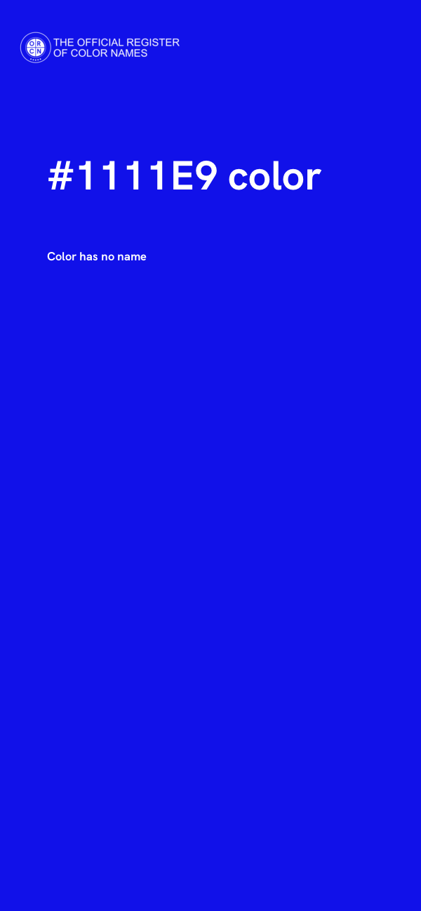 #1111E9 color image