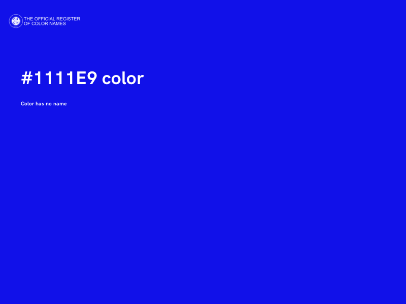 #1111E9 color image