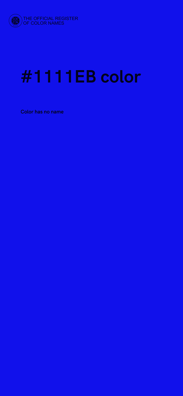 #1111EB color image