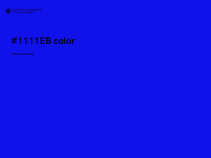 #1111EB color image