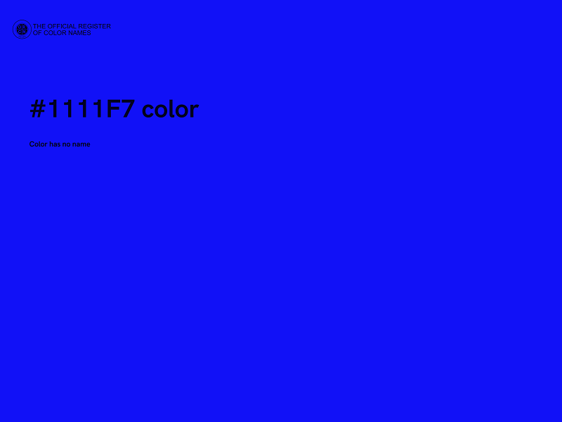 #1111F7 color image