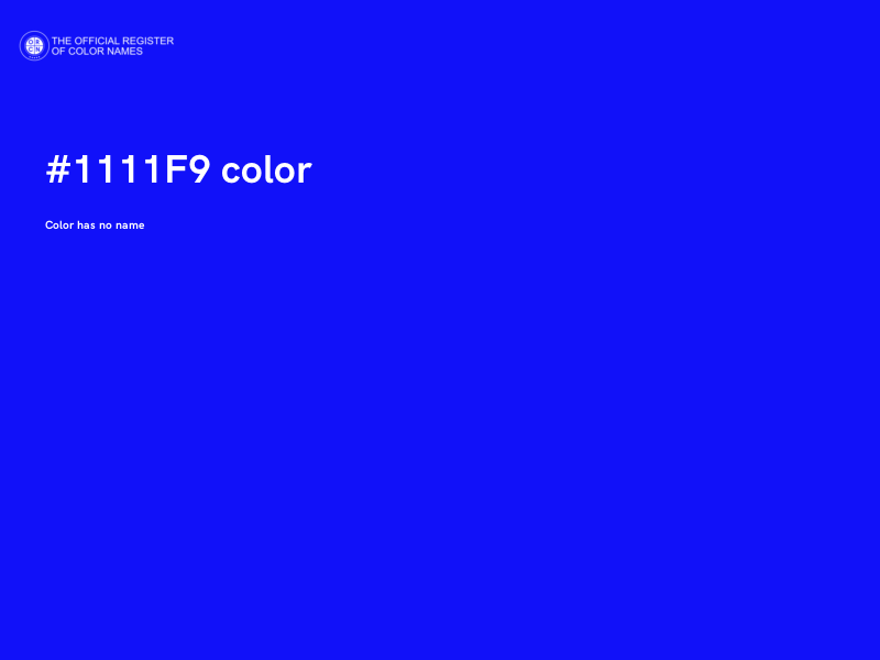 #1111F9 color image
