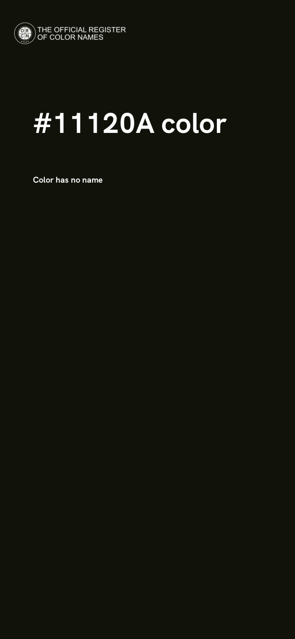 #11120A color image